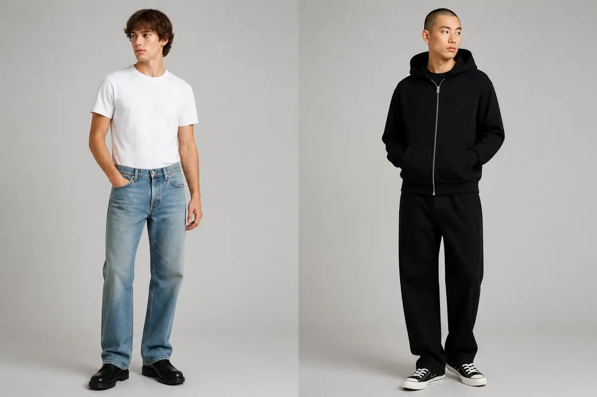 Vêtement affiché porté sur un mannequin virtuel